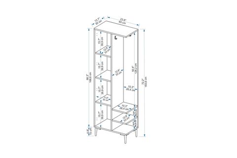 ARNETTİ EDUAR RAFLI ASKILI PORTMANTO, BEYAZ