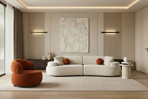 RİVA SIRT MEKANİZMALI KOLTUK TAKIMI, KREM