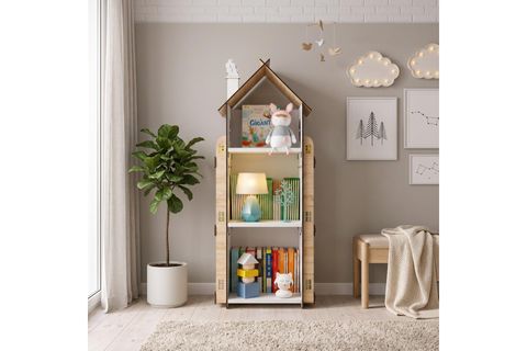 BABY DARLİNG DOKUZ BÖLMELİ MONTESSORİ ÇOCUK KİTAPLIĞI, TRAVERTEN