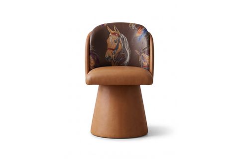 STELLA HORSE PUF, KAHVERENGİ, DÖNER MEKANİZMALI