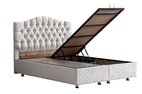 ZÜMRÜT NEW BAZA BAŞLIK VE ORTHOSOFT YATAK SETİ, KREM, 120X200