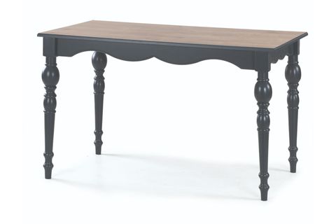 TOLEDO SABİT MASA VE  BONCUK SANDALYE TAKIMI, MEŞE ANTRASİT, 125X80