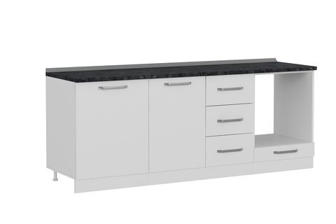 MİNAR 215 CM MUTFAK DOLABI BEYAZ 215-B3-ALT MODÜL