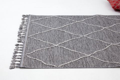 4K INFİNİTY COLLECTİON MODERN MAKİNE HALISI 02, GREY, 80X150 CM