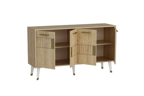 MODA KONSOL, 4 KAPAKLI, SAFİRMEŞE ALTIN