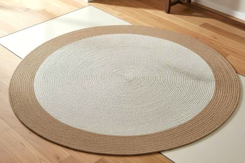 RİVA YUVARLAK MODEL HALI, KREM NATURAL, 120 CM