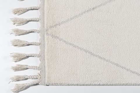 EKO HALI URBAN URB 02 BEYAZ ETNİK HAV TOZ VERMEZ YUMUŞAK KESME YOLLUK HALI 120X200