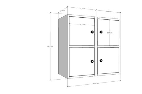 BK ÇOK AMAÇLI DOLAP, 2 KAPAKLI, ÇAD