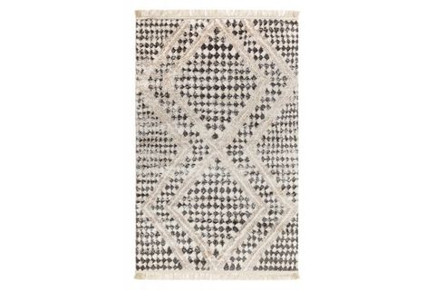 LİNDA KREM  ANTRASİT  HALI 80X150