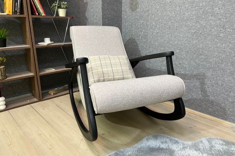 ASEDİA EKOL SALLANAN SANDALYE, GRİ, SİYAH AYAK