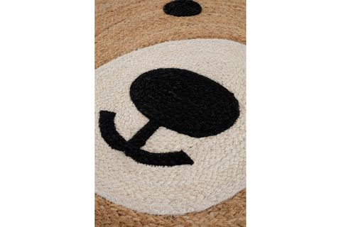 NATURA JÜT YUVARLAK ÇOCUK ODASI HALISI 00027A, 100X100
