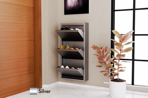 LİNEA METAL AYAKKABILIK, SİLVER, 3 KAPAKLI