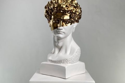 DAVID GOLDEN CROWN POP ART DEKORATİF ROMA YUNAN HEYKELLERİ