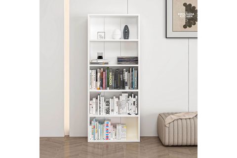 ADEL KİTAPLIK, BEYAZ, 4 RAFLI