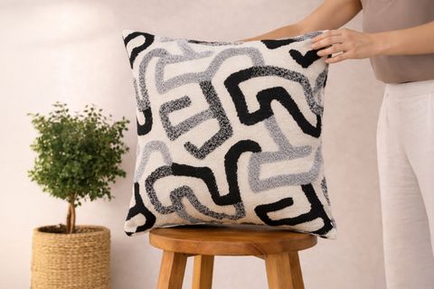 JAKAR İKİLİ PAMUK KIRLENT KILIFI, GRİ