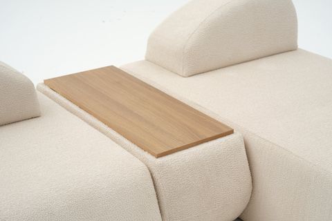 LİVA KÖŞE KOLTUK, XL SEHPALI, KREM