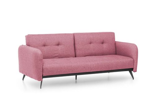 FUTON RON ÜÇLÜ KANEPE, PEMBE