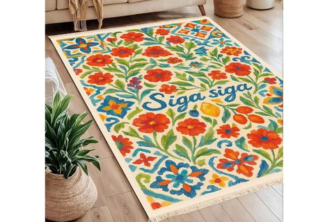 SİGA SİGA BASKILI DOKUMA TABAN HALI, 260 YNG, 150X230  CM