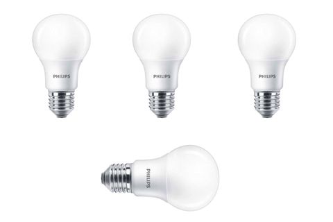 PHİLİPS ESSENTİAL LED 4'LÜ SET AMPUL 8-60W E27 NORMAL DUY BEYAZ RENK 6500K