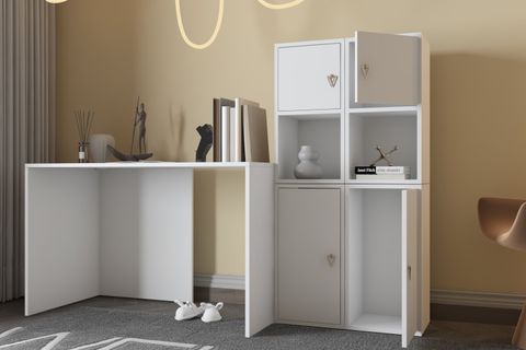 BK ÇALIŞMA MASASI, MODÜLER DOLAPLI