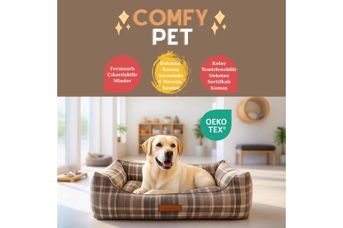 COMFY PET KÖPEK YATAĞI BEJ XL 70X90X24
