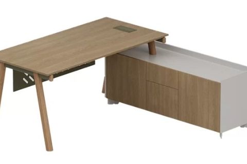 PİWORK YÖNETİCİ ETAJERLİ OFİS MASA, 180 CM