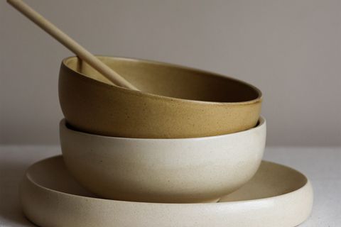 BEIGE STONE MERKÜR BÜYÜK KASE, HARDAL