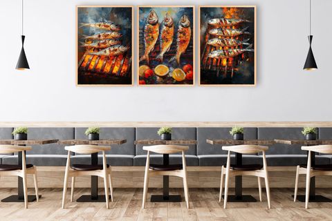 FISH TABLO SETİ, 50X70