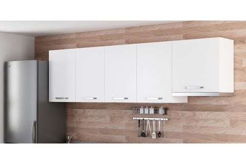 MİNAR 260 CM MUTFAK DOLABI BEYAZ 260-B8-ÜST MODÜL