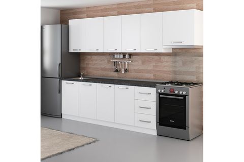 MİNAR FELİX 295 CM MUTFAK DOLABI BEYAZ 295-B4