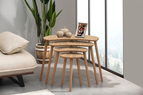 MOON ZİGON ORTA SEHPA SETİ, MEŞE