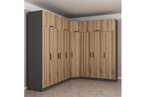 MİNAR KALE GARDIROP 02, 8 KAPAKLI, DORE