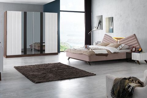 CAPRİS YATAK ODASI TAKIMI CEVİZ EKRU FİYATI - Vivense
