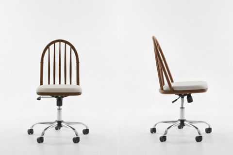 LAURA AHŞAP OFİS ÇALIŞMA SANDALYESİ, CEVİZ