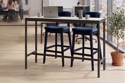 OFİSİMİ LİSA BAR MASASI, BEYAZ, 160 CM