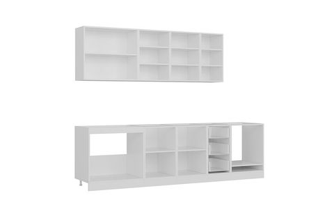 MİNAR EZGİ 280 CM MUTFAK DOLABI BEYAZ DORE 280-D6