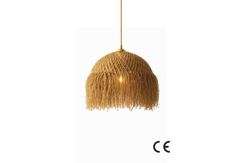 BOHEM HANDMADE TEKLİ SARKIT AVİZE, JÜT NATİVA