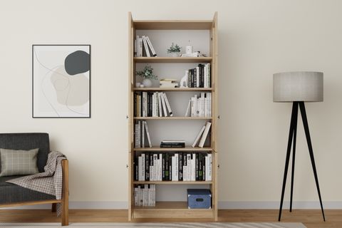 LİSA VİTRİN ÇOK AMAÇLI DOLAP, 4 KAPAKLI, SAFİR MEŞE