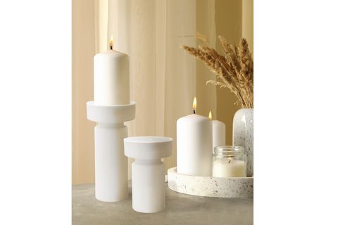 THE MİA PURE DEKORATİF MUMLUK, 13X13X30 CM