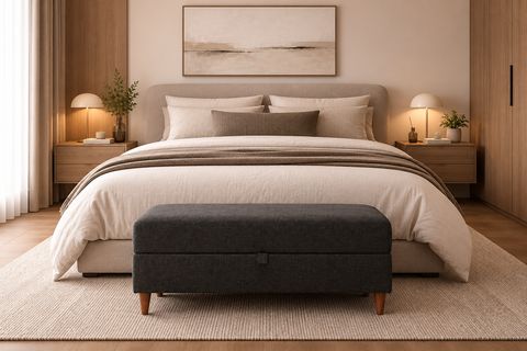 EVA SERİSİ SANDIKLI PUF, ANTRASİT
