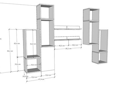 AYDIN KİTAPLIKLI RAF, PNR-DVR-1006