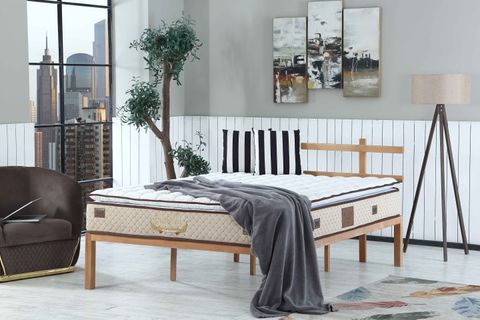 BEDCRAFT PASCHA BAMBU SWEET FERMUARLI PEDLİ FULL ORTAPEDİK TEK KİŞİLİK YATAK, 90X190