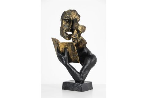 KİTAP OKUYAN ÇİFT MASKE HEYKELİ 2