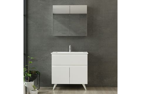 NİKA BANYO DOLABI 85CM AY2K1Ç 2K2A ETJ BEYAZ