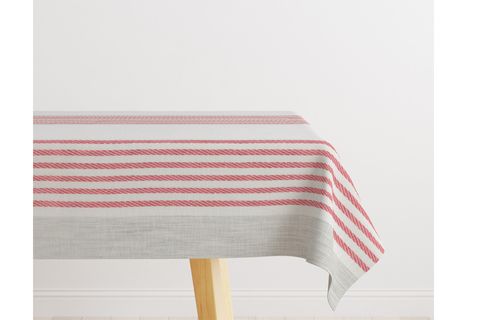SOFT KIRMIZI ÇİZGİLİ MASA ÖRTÜSÜ, 029, 100X140