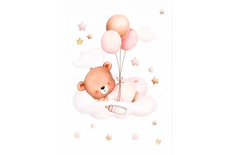 PINK BABY FRANK RAY KANVAS TABLO