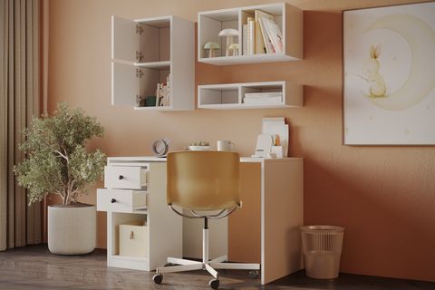 EVA ÇALIŞMA MASASI, GENİŞ DEPOLAMA ALANLI