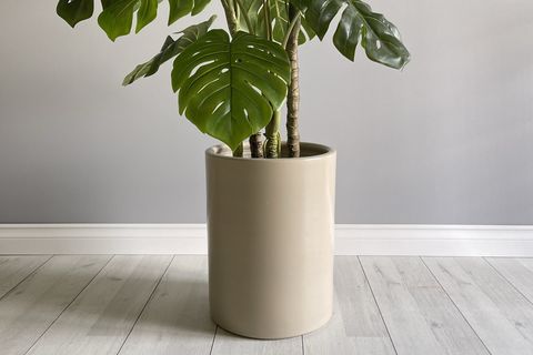 ODKA SİLİNDİR SAKSI, TAŞ, 40CM