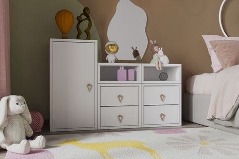 YUSUF KOMODİN, 4 ÇEKMECE 1 KAPAKLI, NRG-ÇŞFN-1002