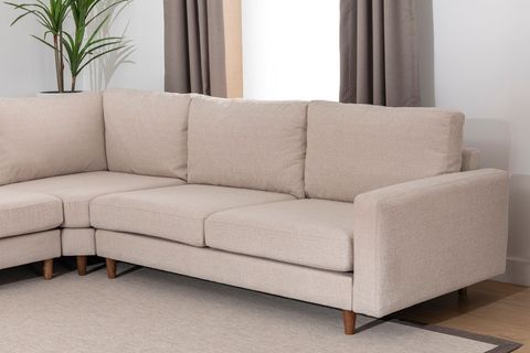 MERLİN KENDİ SETİNİ YARAT, KREM ŞÖNİL, CEVİZ AYAK, SHOWROOMDAN KUMAŞ DEĞİŞİMLİ